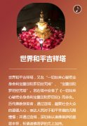 12-27 世界和平吉祥塔于陕西大兴善寺举行安奉仪式